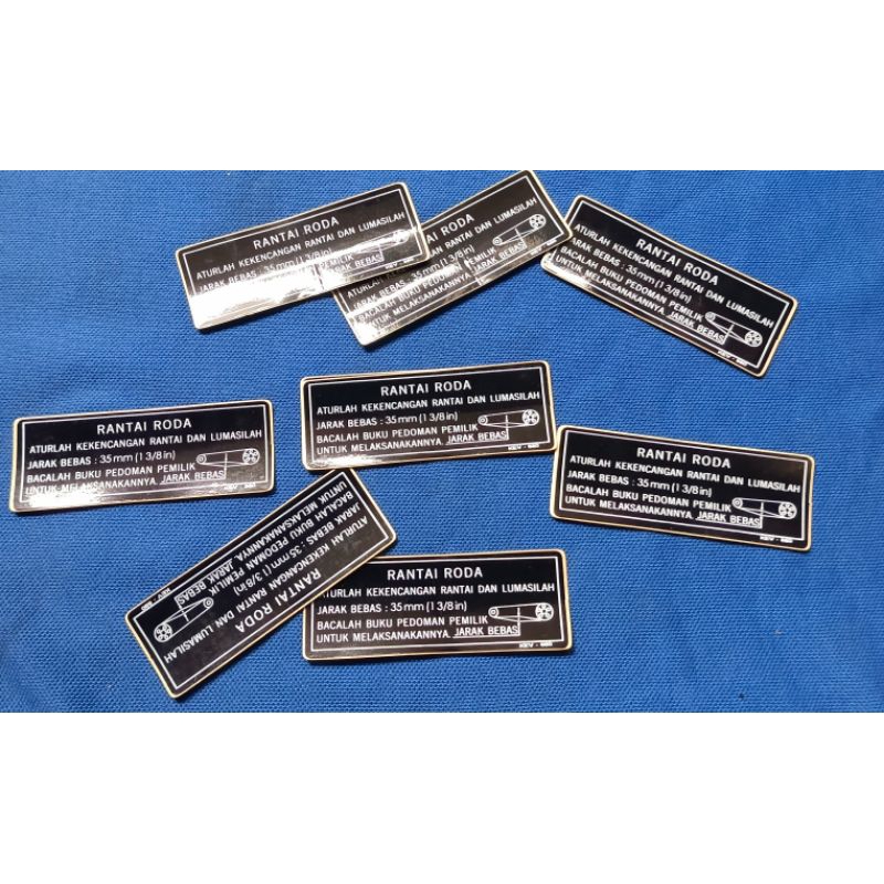 YAMAHA DRIVE CHAIN WARNING STICKER LABEL Sticker Motor Emblem Yamaha ...