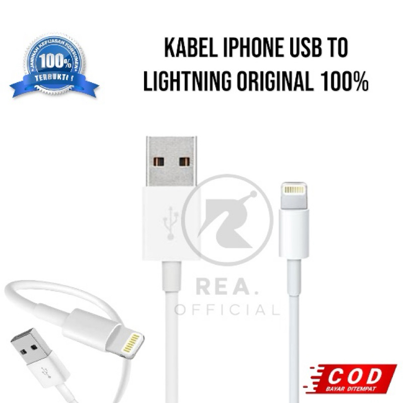 100% Original USB To Lightning Ip Cable | Shopee Malaysia