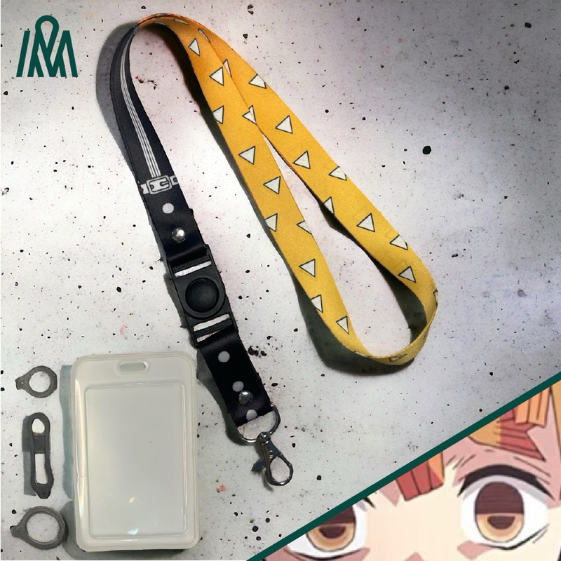 Lanyard ZENITSU Demon Slayer Anime Merchandise ID Card Rope (unofficial ...