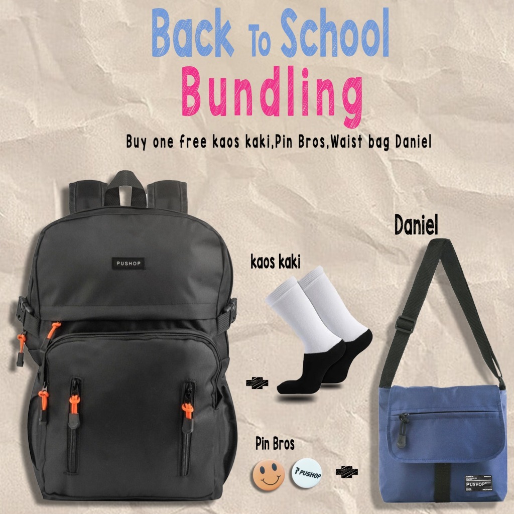 Pushop Bundling Backpack Backpack Special back to School Backpack PSHP ...