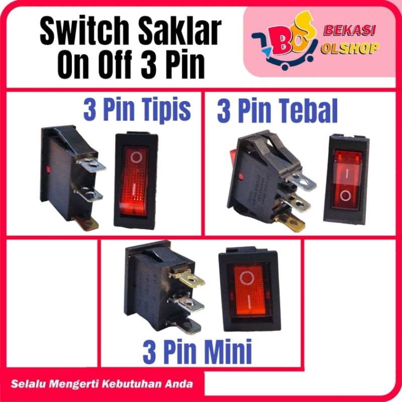 3 Pin On Off Switch / 3 Pin On Off Switch | Shopee Malaysia