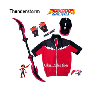 Boboiboy Thunderstorm's Newest BOBOIBOY THUNDERSTORM Costume | Shopee ...