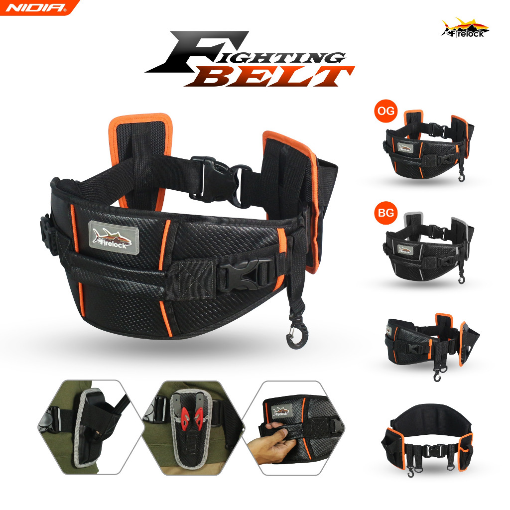 Fighting BELT Fish Beat Belt Firelock Fishing GIMBAL Shopee Malaysia