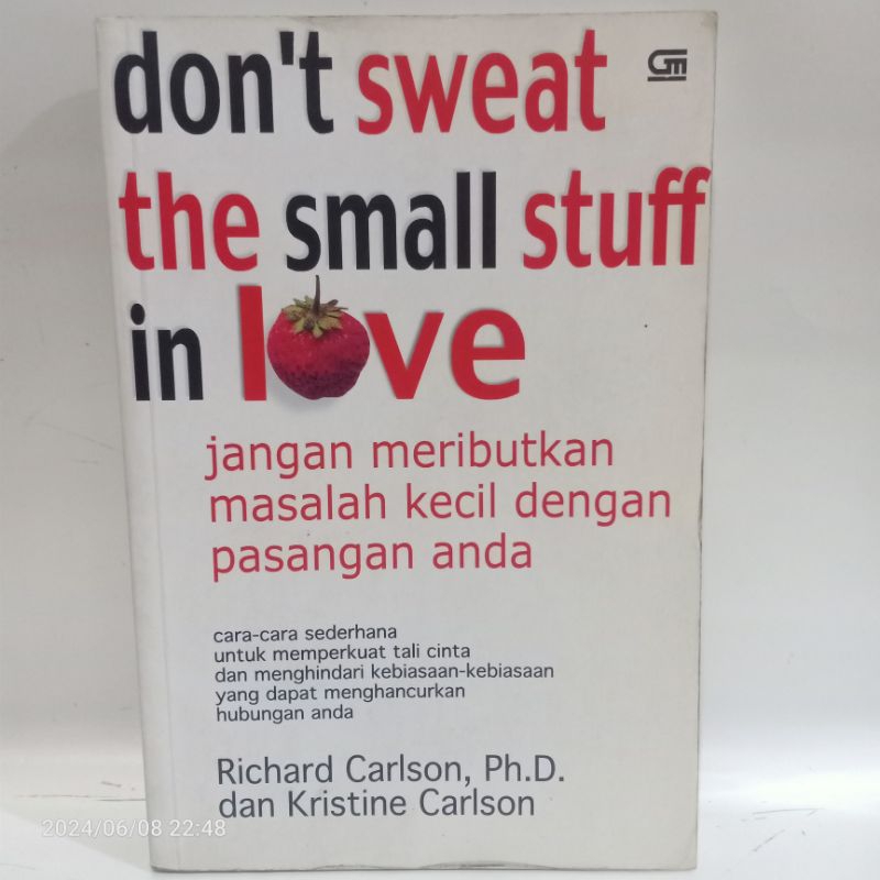 Original Book Buttonscarves SWEAT THE SMALL STUFF IN LOVE - DON'T ...