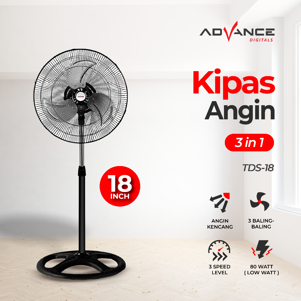 Advance Fan Advance 2in1 Stand/Desk/Wall TDS-18 Official Warranty ...