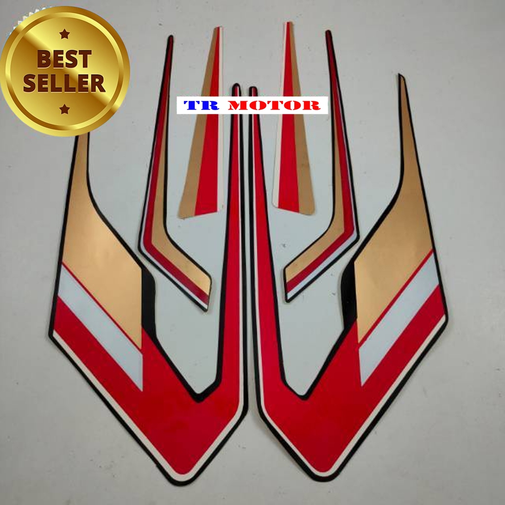 HITAM MERAH Yamaha Rx S Rxs Special Black Red Quality Sticker Striping ...