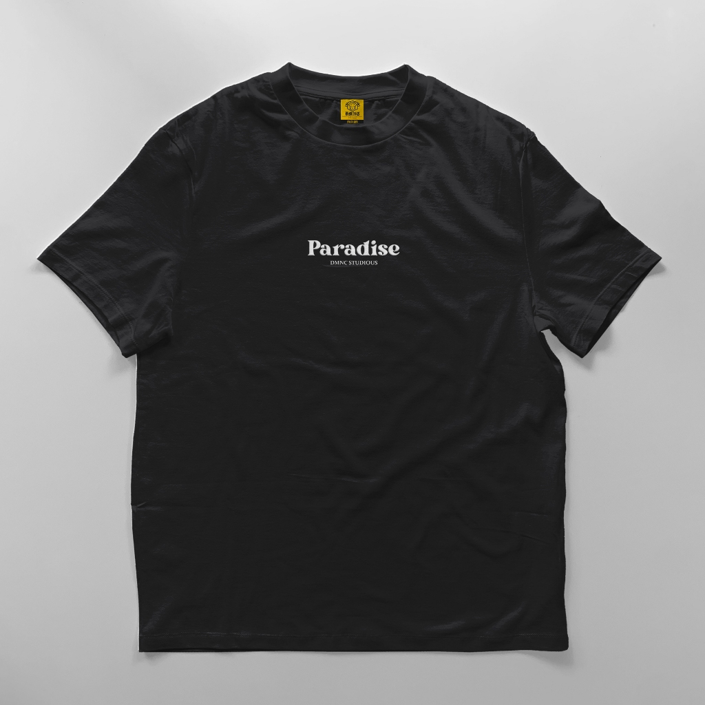 DMNC Paradise T-Shirt 20s Heavyweight Black T-Shirt | Shopee Malaysia