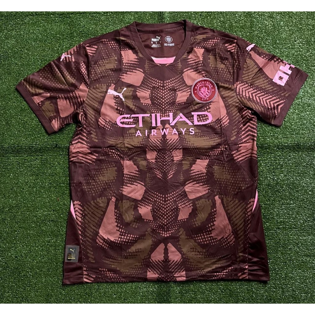 Jersey Bola Grade Ori Manchester City 3rd Third Maroon 2024/2025 New