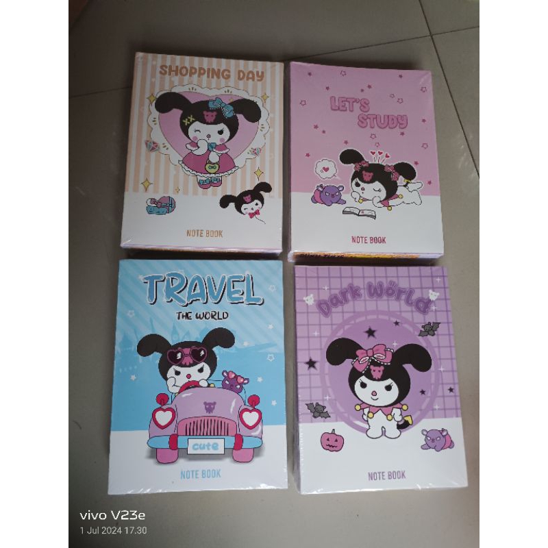 Kuromi motif quarto Writing Book Contents 10pc | Shopee Malaysia