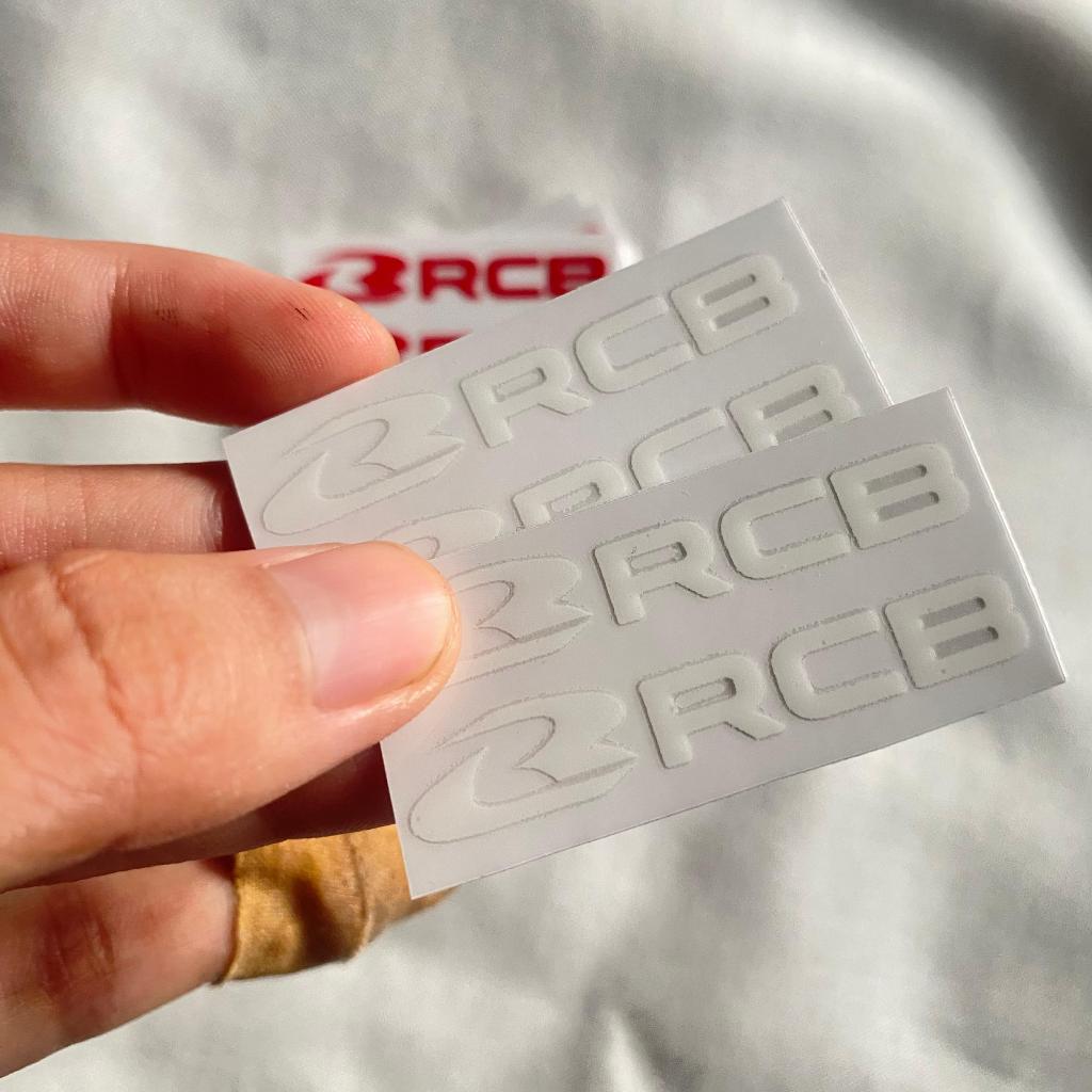 Embossed RCB Rim Stickers - Small RCB Stickers Just Stick On | Shopee ...