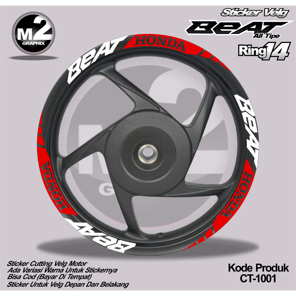 Ct-1004 The Newest BEAT Rim STICKER (RING 14) (Pay On The Spot) - The ...