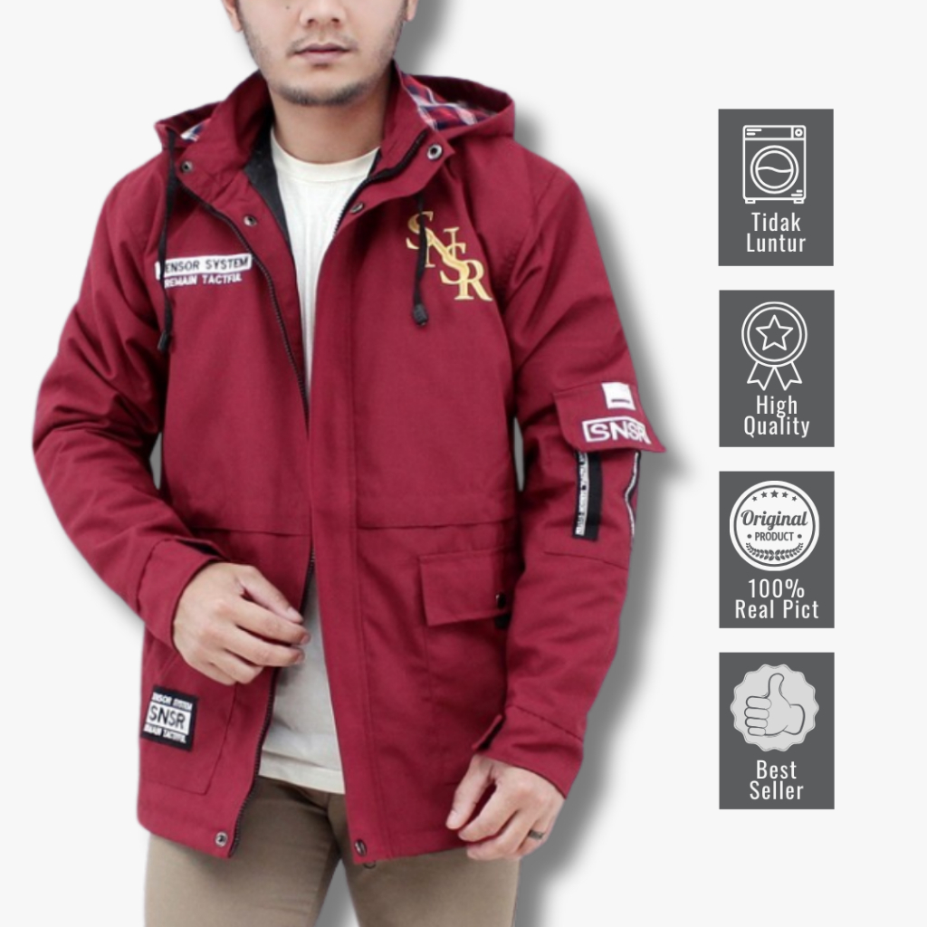 Jacket Men Parka Steal Two Matt Casvas/Outdoor Jacket Premium Quality