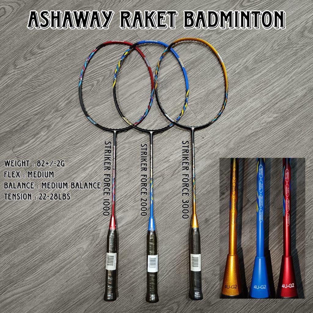 Original Ashaway Strike Force 1000, 3000 Racket | Shopee Malaysia