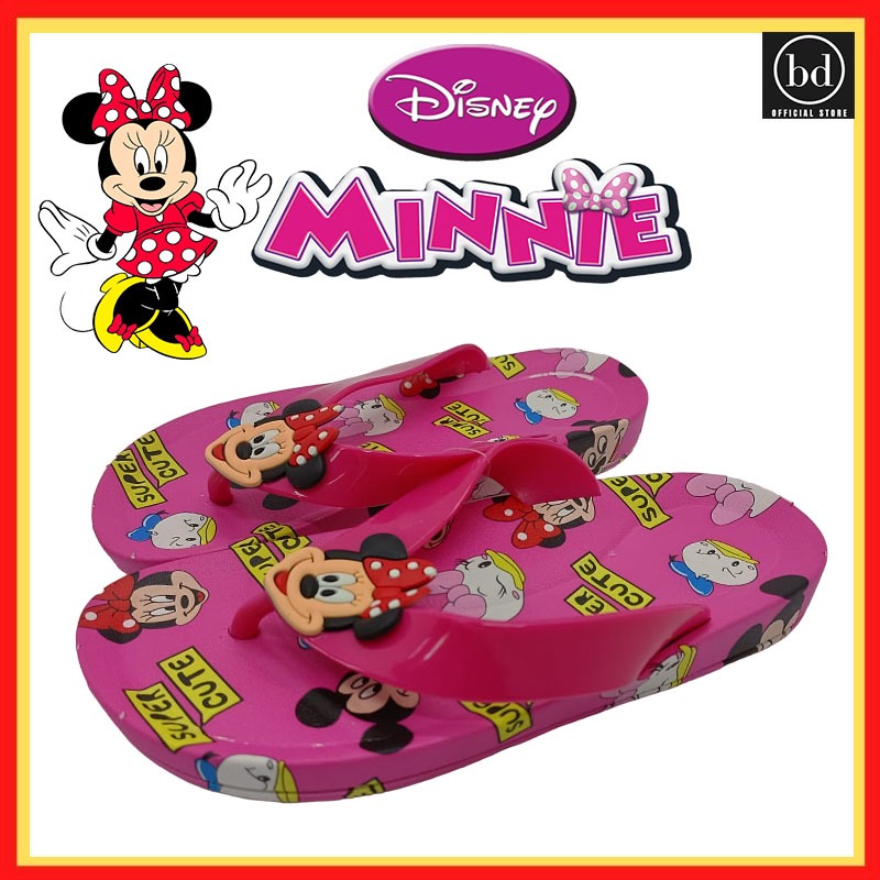 Purple Minnie Mouse Flip Flops