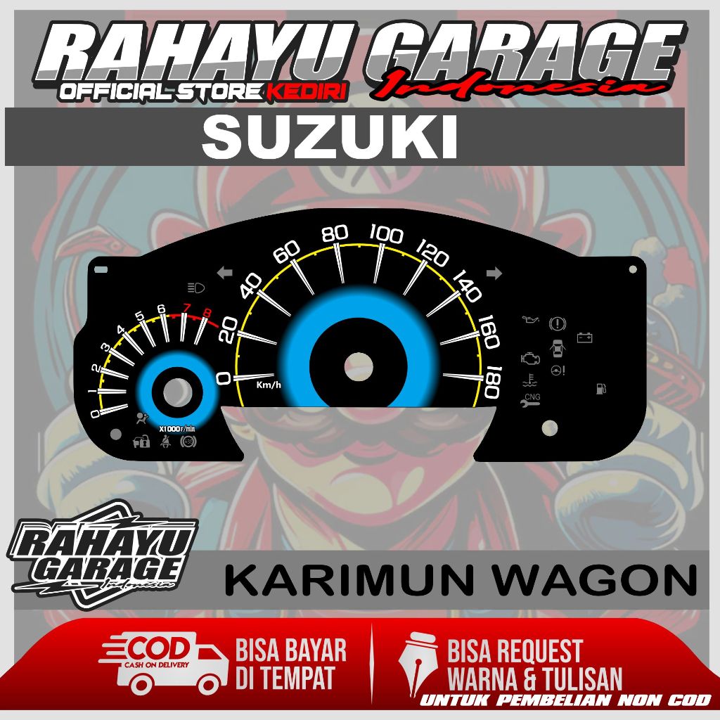 Suzuki KARIMUN WAGON CUSTOM SPEEDOMETER BOARD | Shopee Malaysia