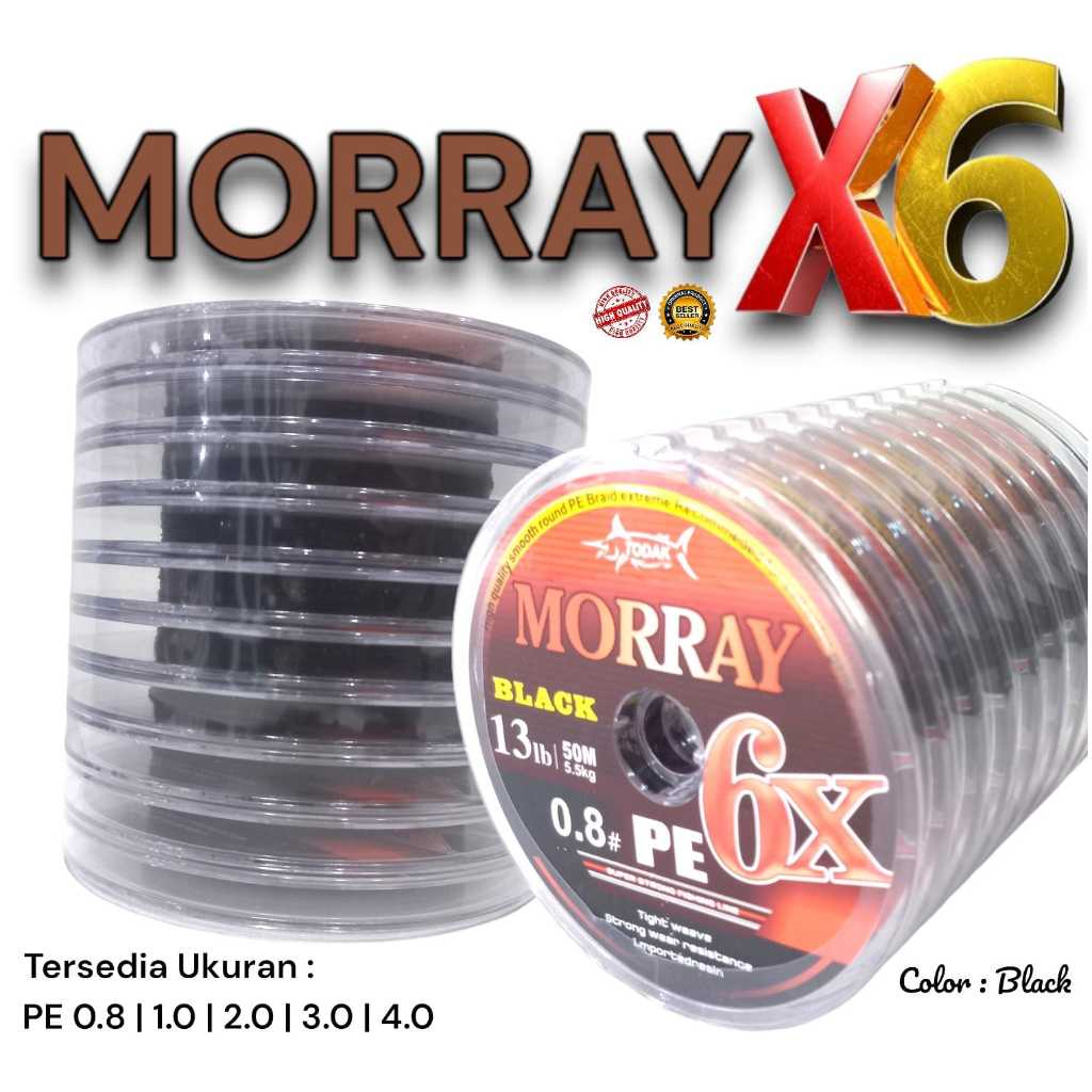 Morray X6 PE String 50 Meters Connecting - Black | Shopee Malaysia