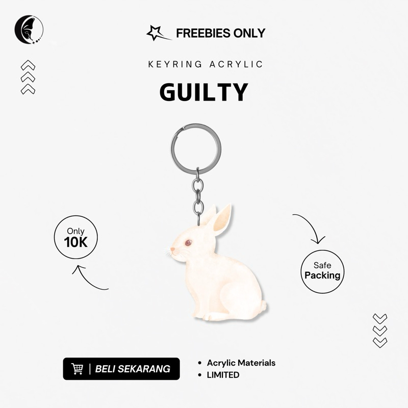 Keyring RABBIT GUILTY BY WHOOSLILIE (FREEBIES ONLY) | Shopee Malaysia