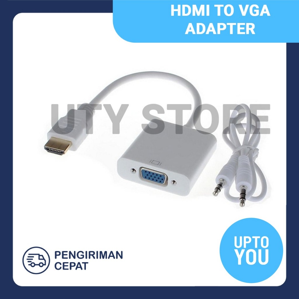 Hdmi TO VGA Converter With Audio - HDMI TO VGA With Audio Adapter cable ...
