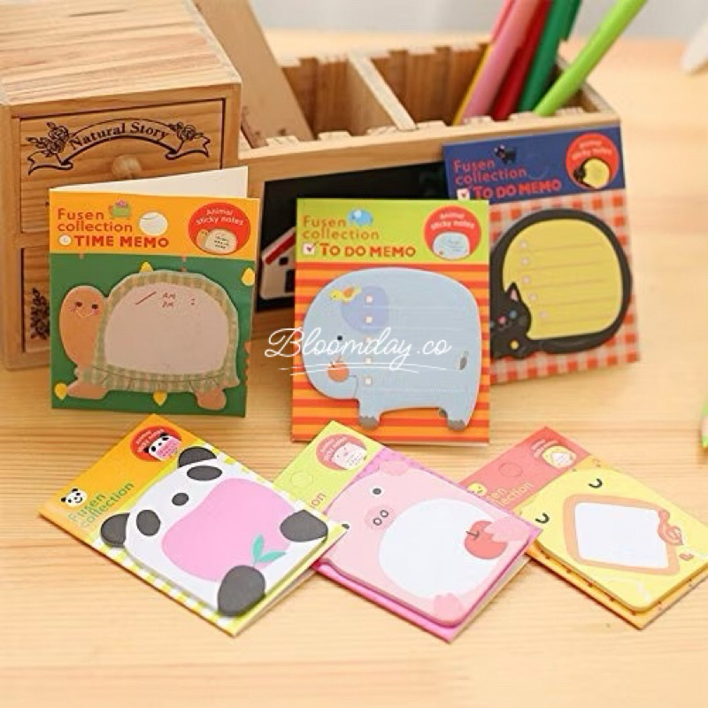 Bd Sticky Notes Animal Characters Sticky Note Paper Memo Notes Animal ...