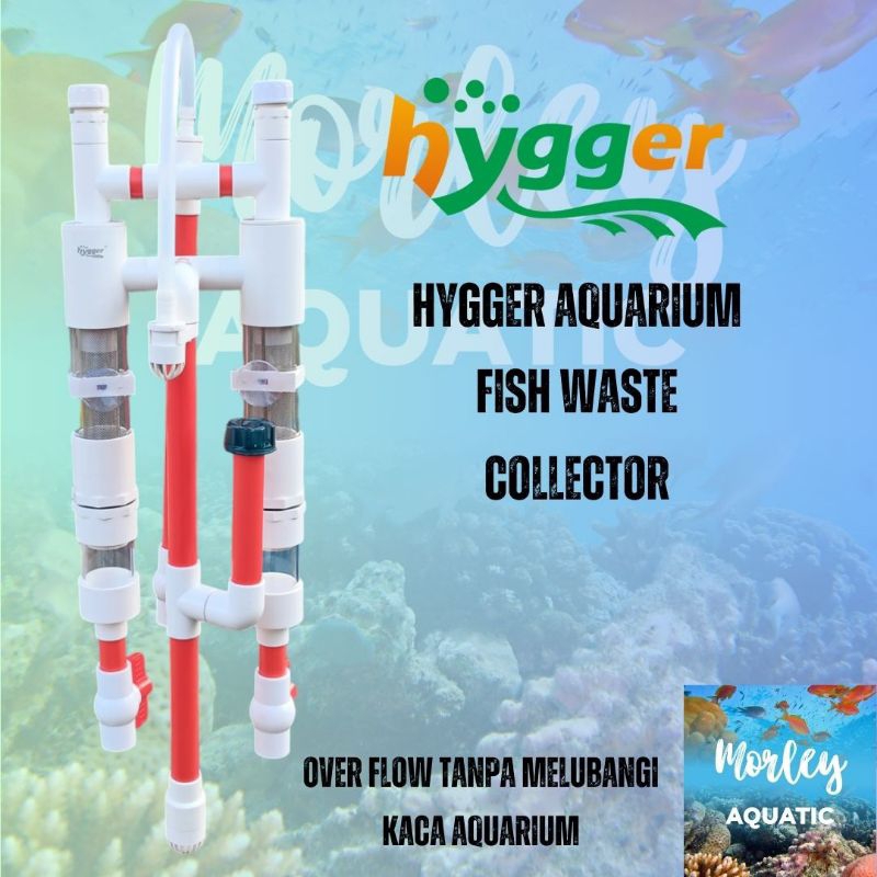 HYGGER AQUARIUM FISH WASTE COLLECTION / PIPA OVERFLOW / OVERFLOW DOUBLE ...