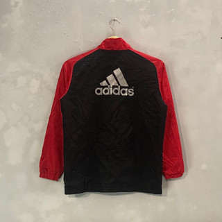 Adidas Red Strip Black Big Logo Jacket
