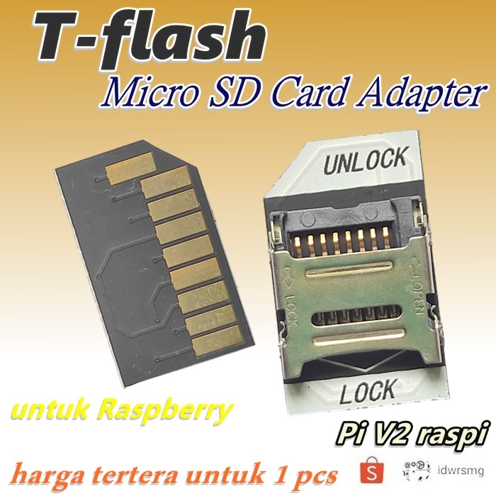 Module For Raspberry Pi V2 raspi T-flash TF Card to Micro SD Card ...