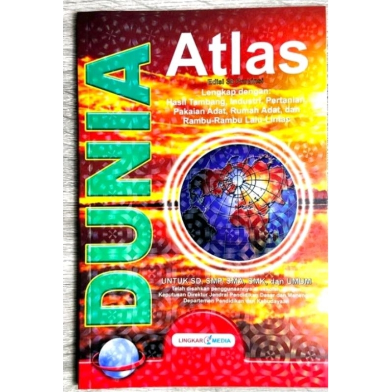 WORLD ATLAS Book Latest Edition 38 Provinces Most Complete Large HVS ...