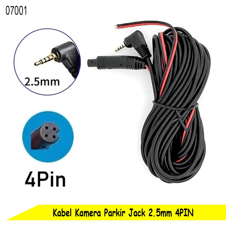 Parking Camera Cable Jack 2.5mm 4 Pin Parking Camera Cable | Shopee ...