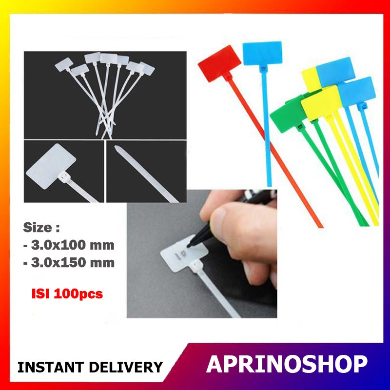 Cable Tis Ties Label Maker Label Tag Name Label Cable Tie Shopee Malaysia