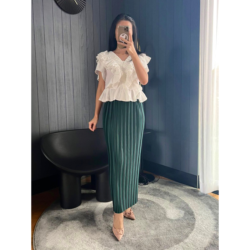 Bb Span Skirt/BB Skirt/BB Span Skirt/Pleated Skirt (B99) | Shopee Malaysia