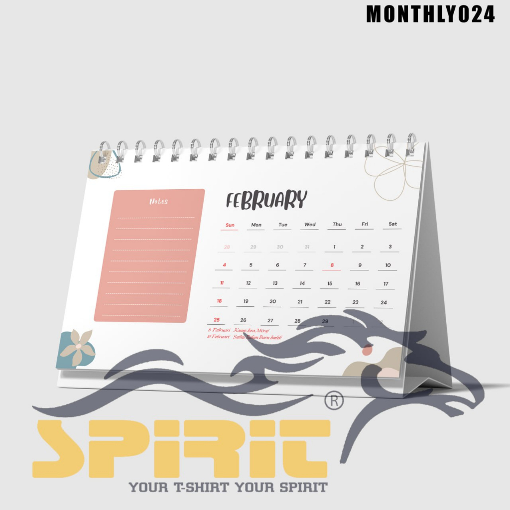 Desk Calendar For 2024 Monthly I Modern Sitting Calendar 2024 l Room