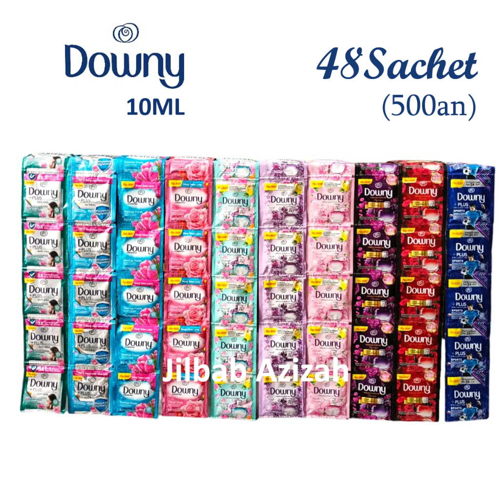 [4 Sets] Downy 500 10ml Contents 48 Sachets Of Deodorizer And Fabric