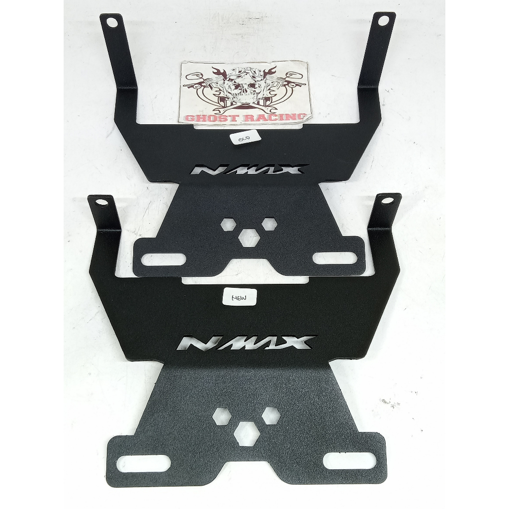 Nmax old / nmax new laser front number plate holder bracket / Mustache ...