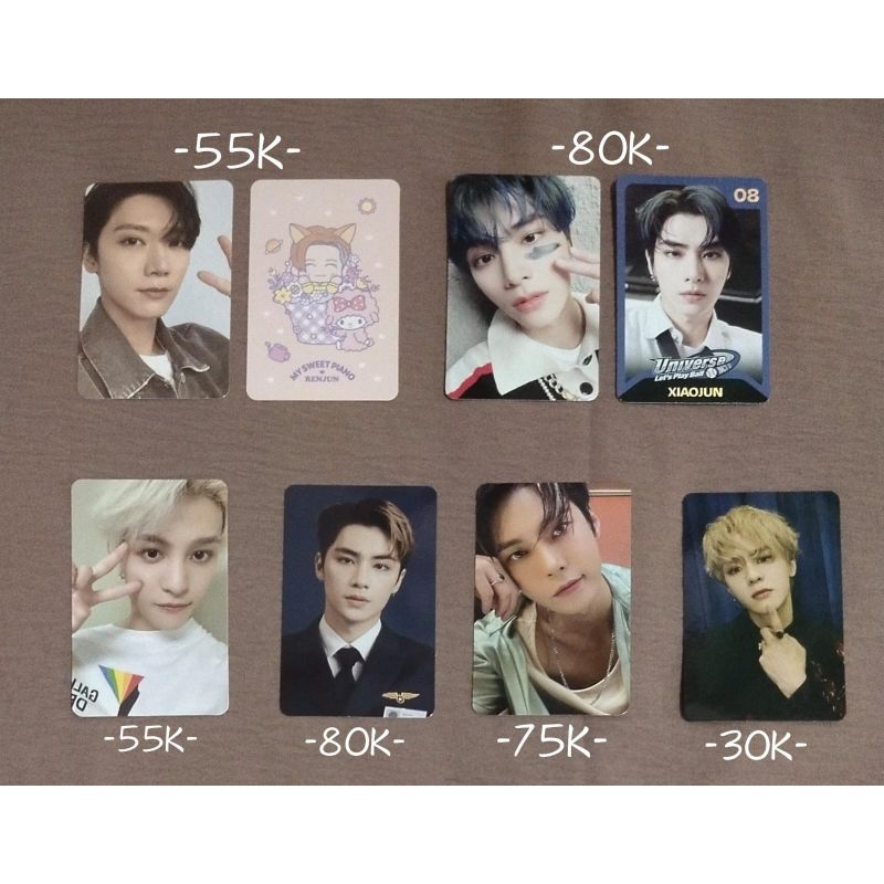 Photocard Ten Xiaojun Kun Renjun Jeno Yangyang Renjun Doyoung Nct Wayv ...