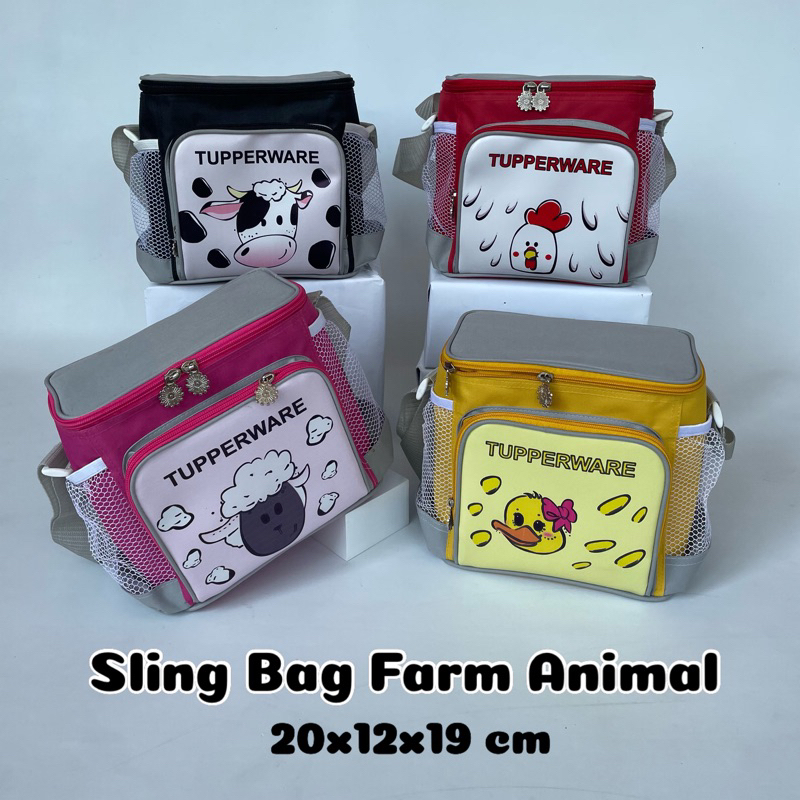 Tupperware Farm Animal Sling bag (Ice Flower Sling) Diaper bag Shopee