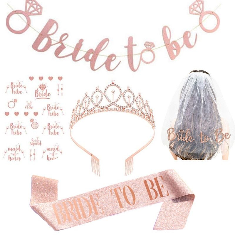 Bridal Shower Bride to Be Accesories Bridal Party Accessories Set For