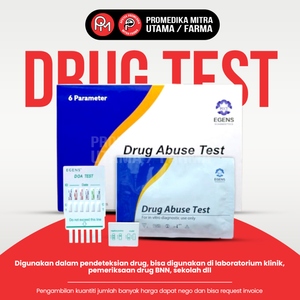 Rapid Drug Test Strip 6 Parameters I Drug Abuse Test Egens Diagnostic
