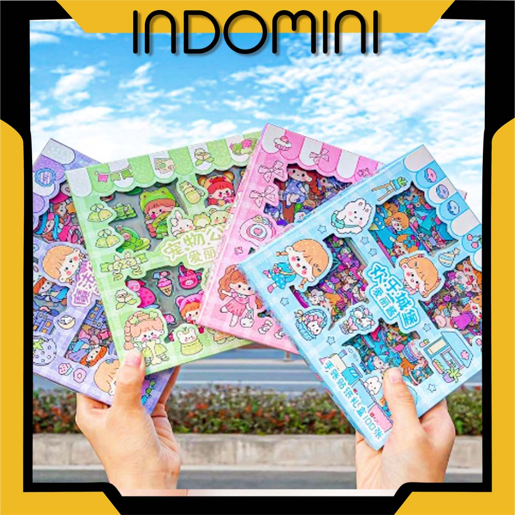 Indomini MOMO WATERPROOF STICKER CONTENTS 100 SHEETS PER BOX S079 ...