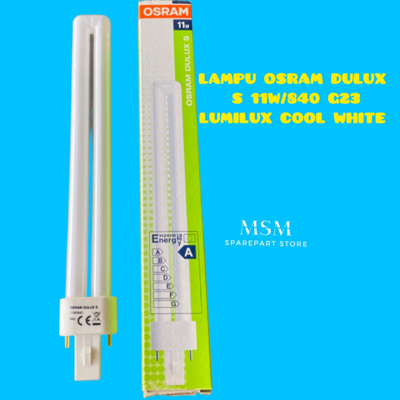 OSRAM DULUX S 11W/840 G23 LUMILUX COOL WHITE LAMP | Shopee Malaysia