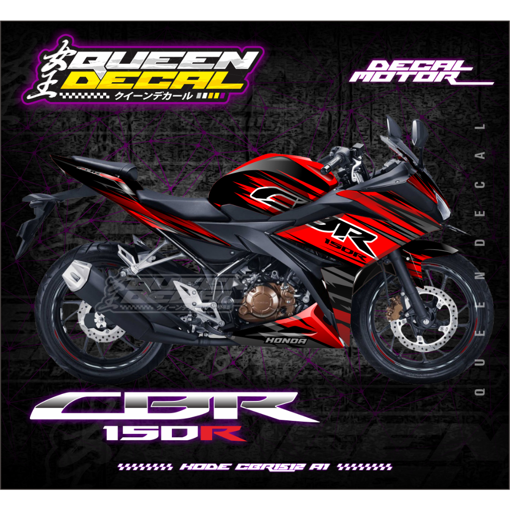 Honda CBR 150R FULLBODY Sticker - CUSTOM LIST RACING - CBR15 | Shopee ...