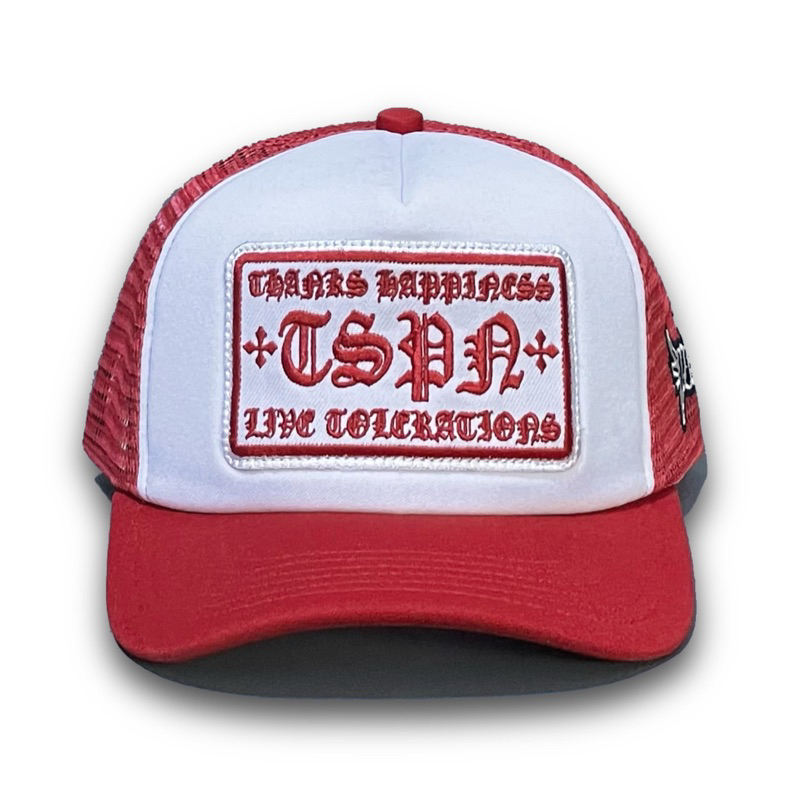 MERAH Thisplan Red Net Trucker Hat Men's Hat | Shopee Malaysia