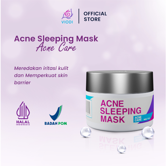 Viodi Sleeping Mask Acne Skincare Night Mask Cream Shopee Malaysia