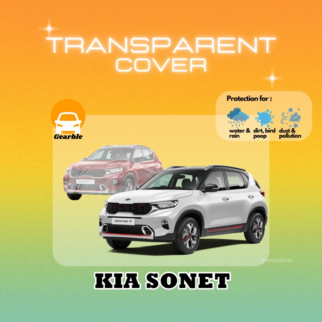 Kia Car Transparent Clear Plastic Body Cover Waterproof Outdoor