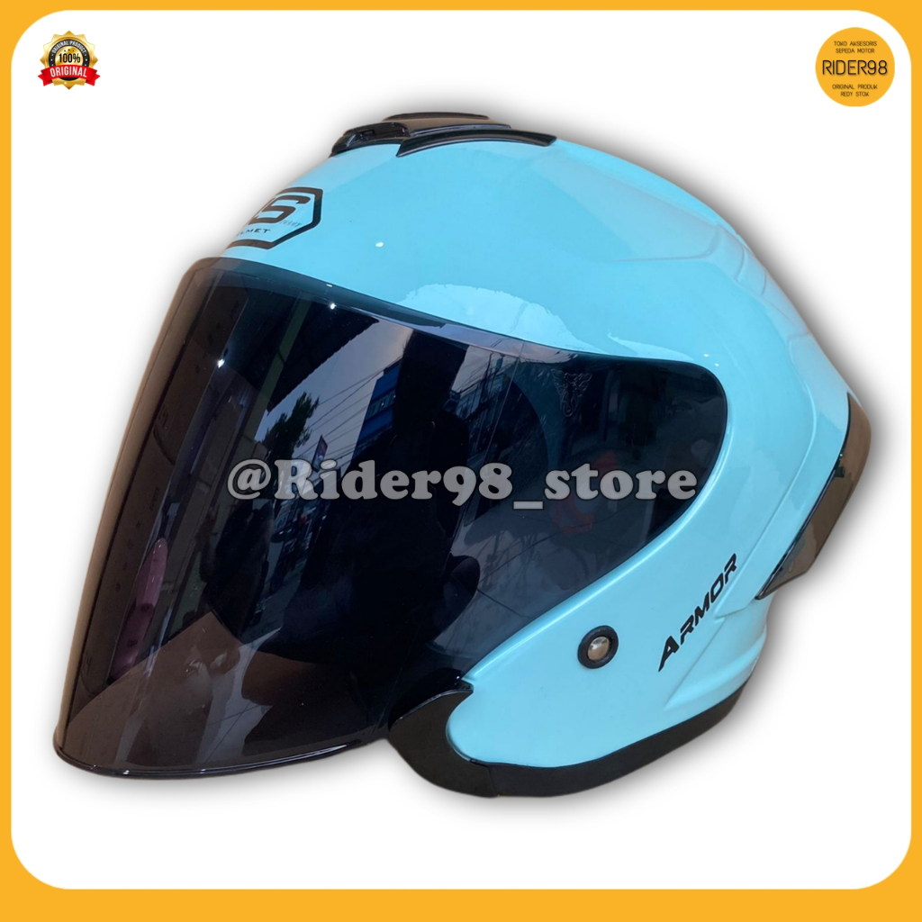 Motorcycle Helmet Half Face Js Yakuza Armor Solid Standard Package Handsome Free Spoiler Men