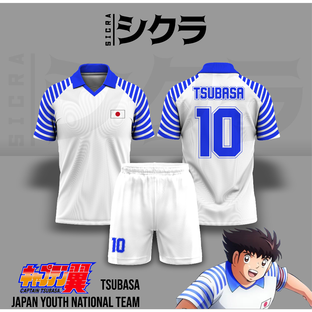 Jersey Anime Tsubasa All Japan Youth National Team Japanese Youth