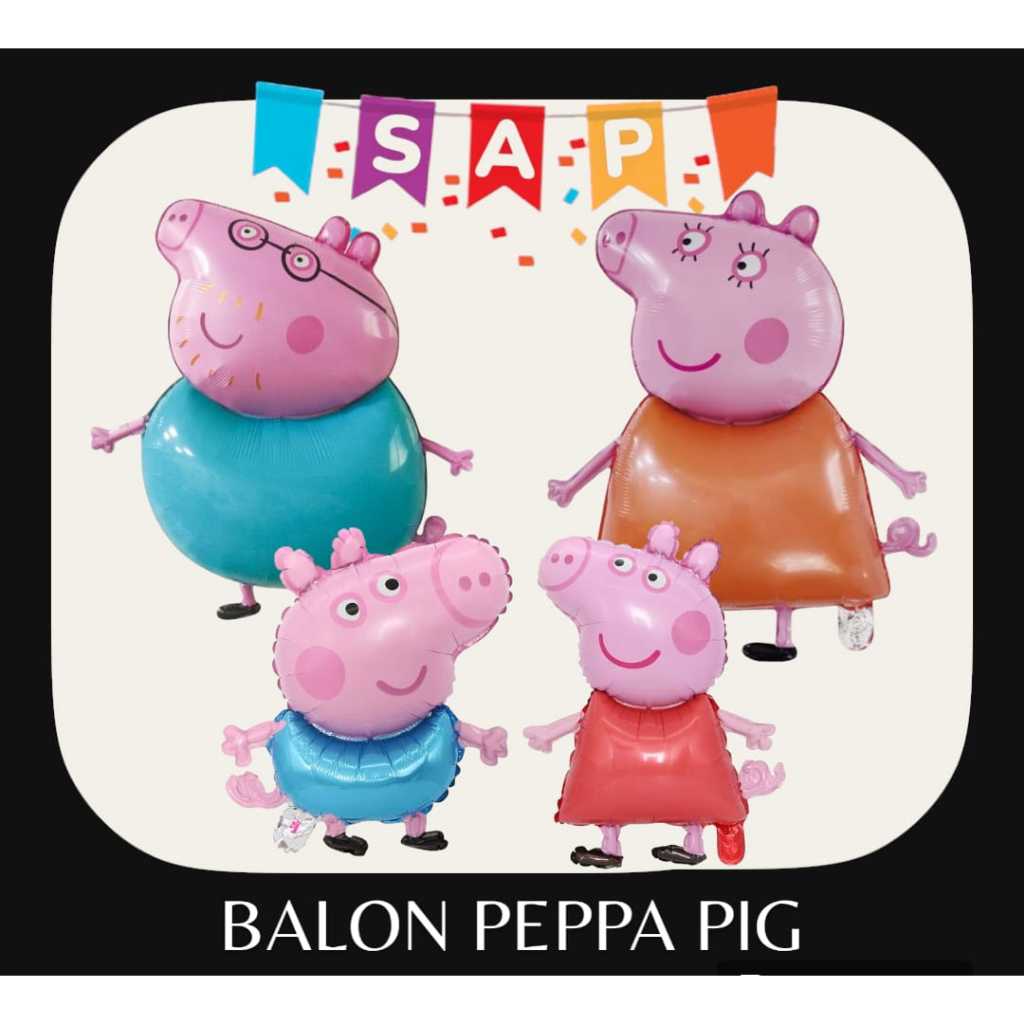 Peppa Pig Balloons/Foil Balloons Peppa Pig Daddy Pig Mommy Pig George ...