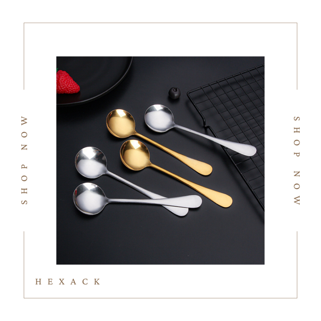 Thick Stainless Steel Spoon Korean Cutlery Set Korean Spoon