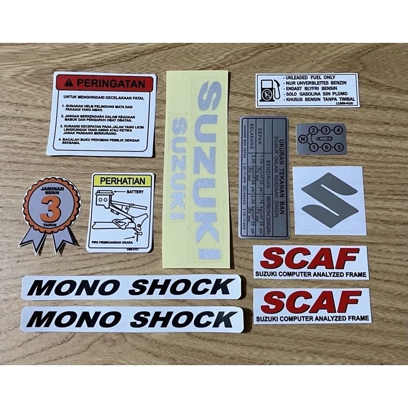 Malaysian Shark SATRIA MONO SHOCK Complementary Sticker Dolphin Box ...