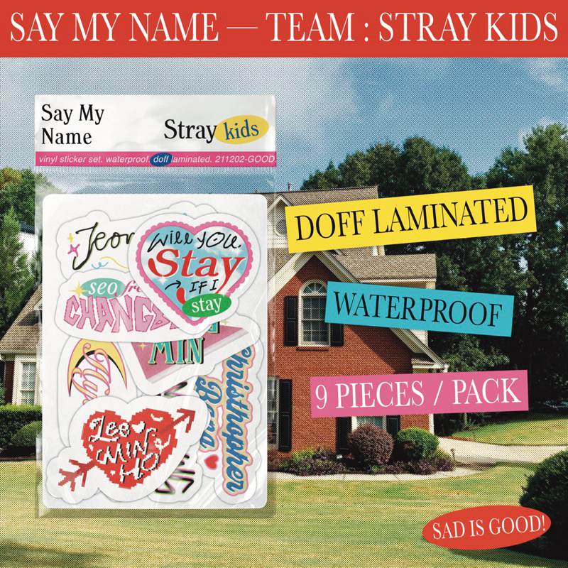 Stray KIDS member Name sticker - Say My Name | Shopee Malaysia