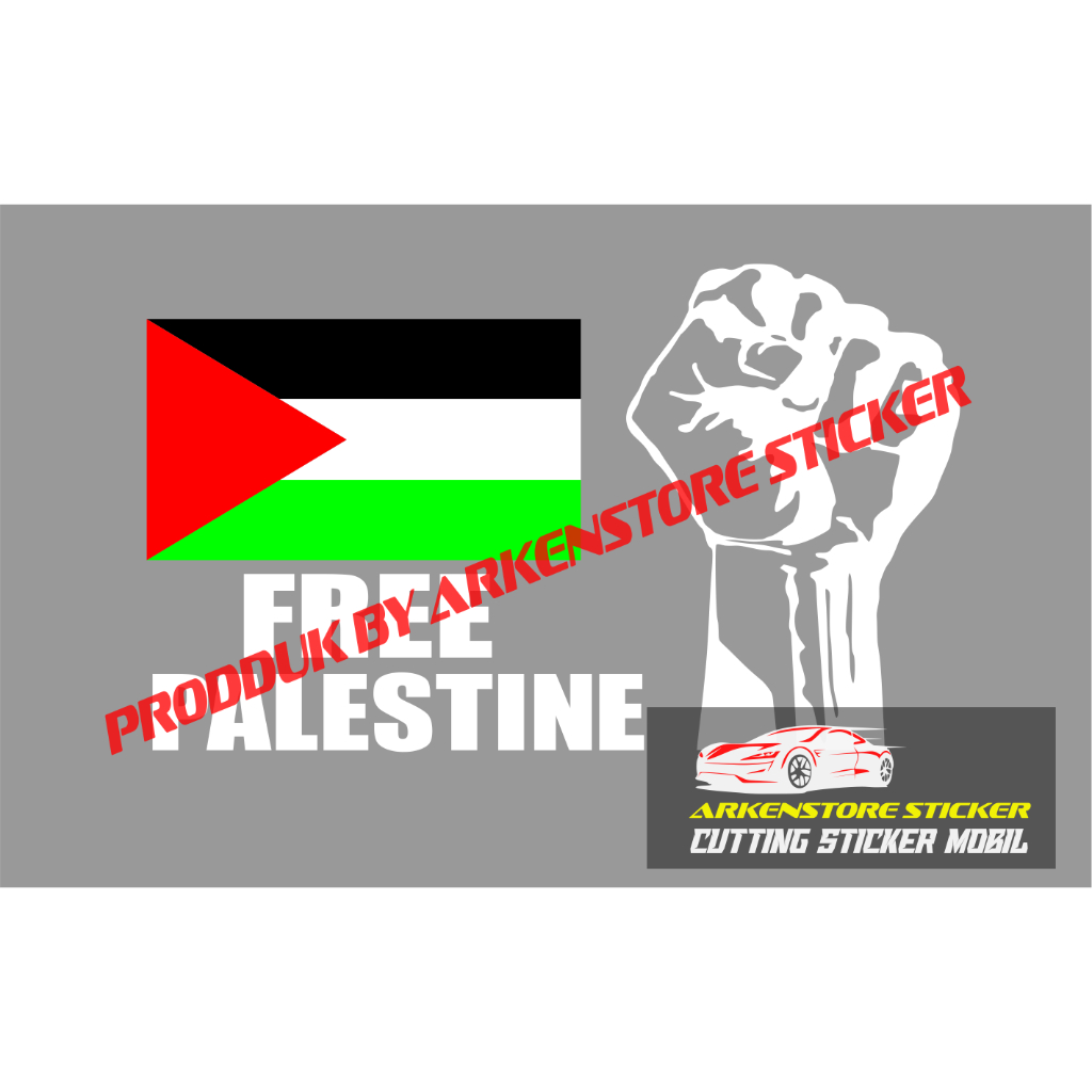 palestine will be free car sticker